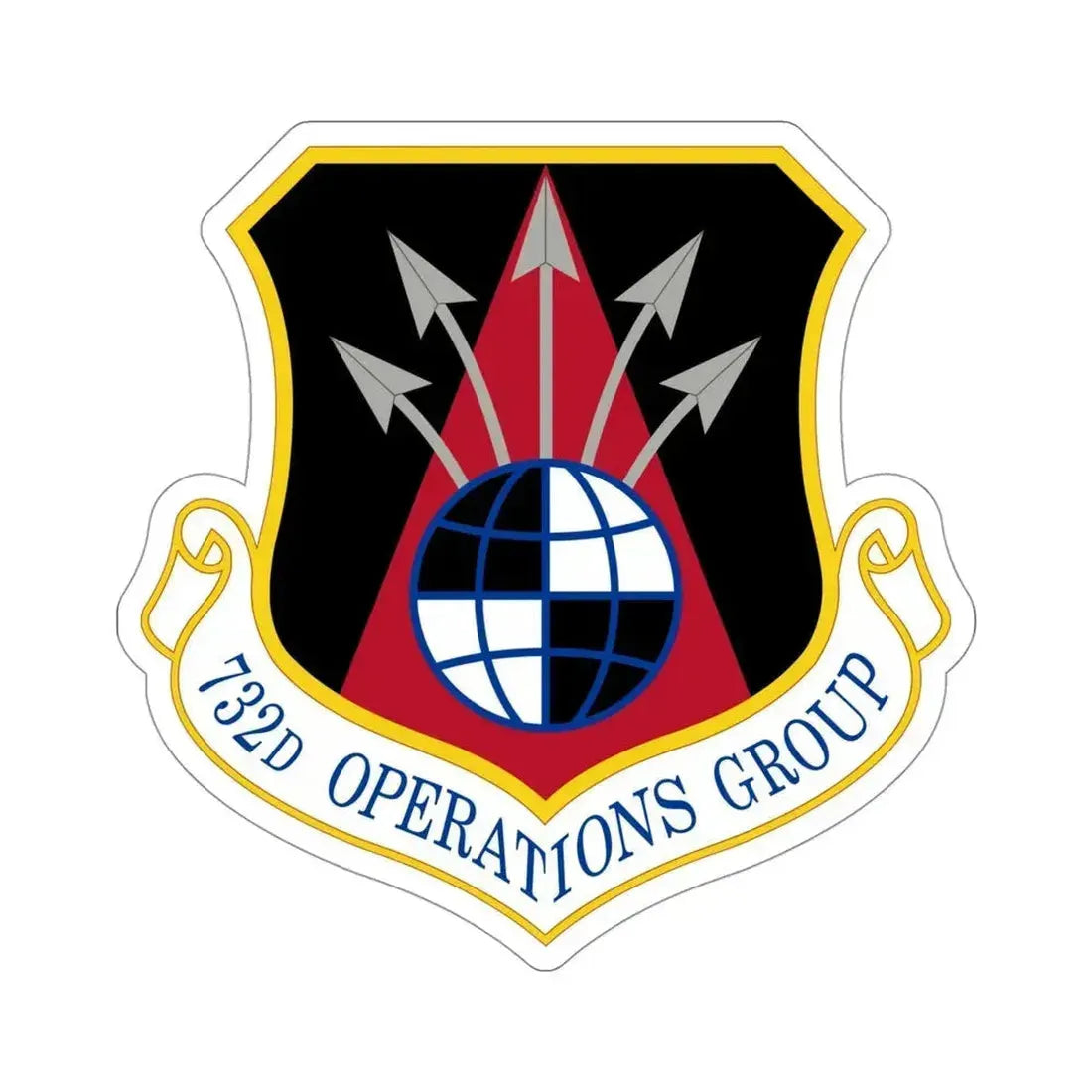 732 Operations Group AETC (U.S. Air Force) STICKER Vinyl Die-Cut Decal 4 Inch - The Sticker Space