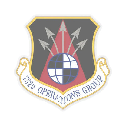 732 Operations Group AETC (U.S. Air Force) STICKER Vinyl Kiss-Cut Decal 2 Inch Transparent - The Sticker Space