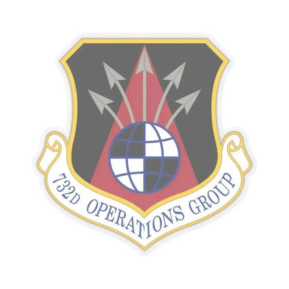 732 Operations Group AETC (U.S. Air Force) STICKER Vinyl Kiss-Cut Decal 6 Inch Transparent - The Sticker Space