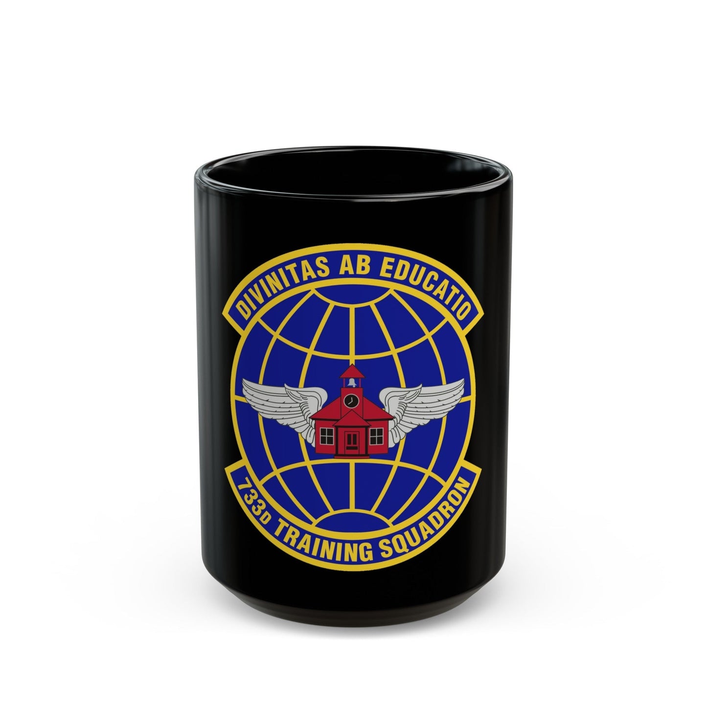 733 Training Squadron AFRC (U.S. Air Force) Black Coffee Mug-15oz-The Sticker Space