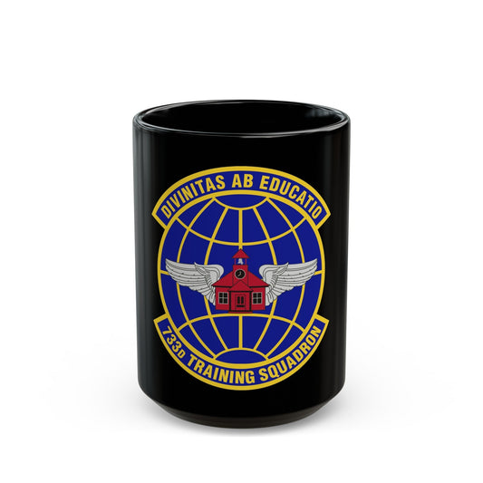 733 Training Squadron AFRC (U.S. Air Force) Black Coffee Mug-15oz-The Sticker Space