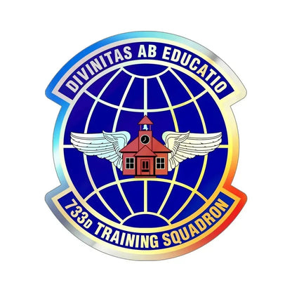 733 Training Squadron AFRC (U.S. Air Force) Holographic STICKER Die-Cut Vinyl Decal - The Sticker Space