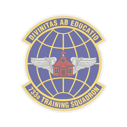 733 Training Squadron AFRC (U.S. Air Force) STICKER Vinyl Kiss-Cut Decal 6 Inch Transparent - The Sticker Space