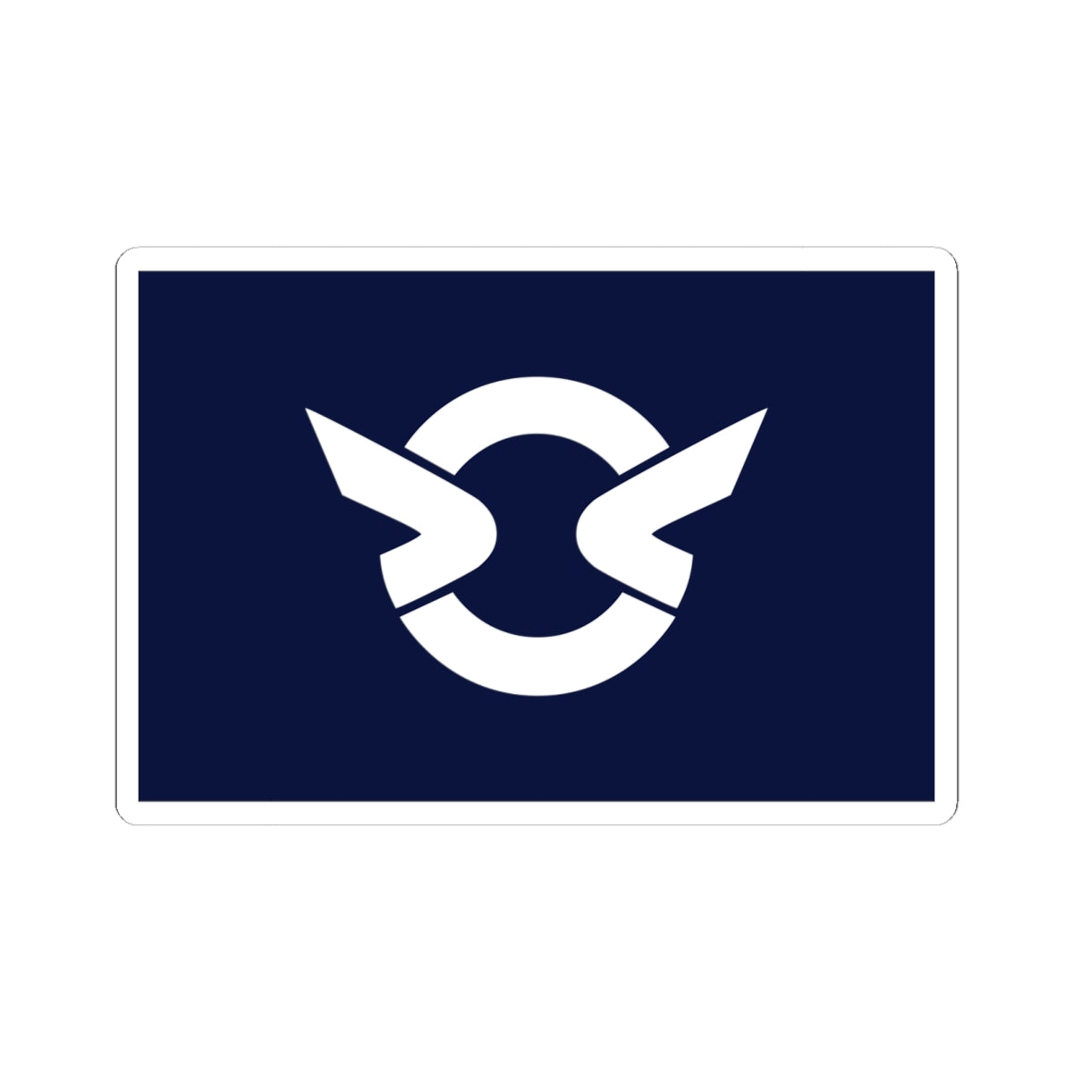 Flag of Kushima Miyazaki (Japan) STICKER Vinyl Kiss-Cut Decal