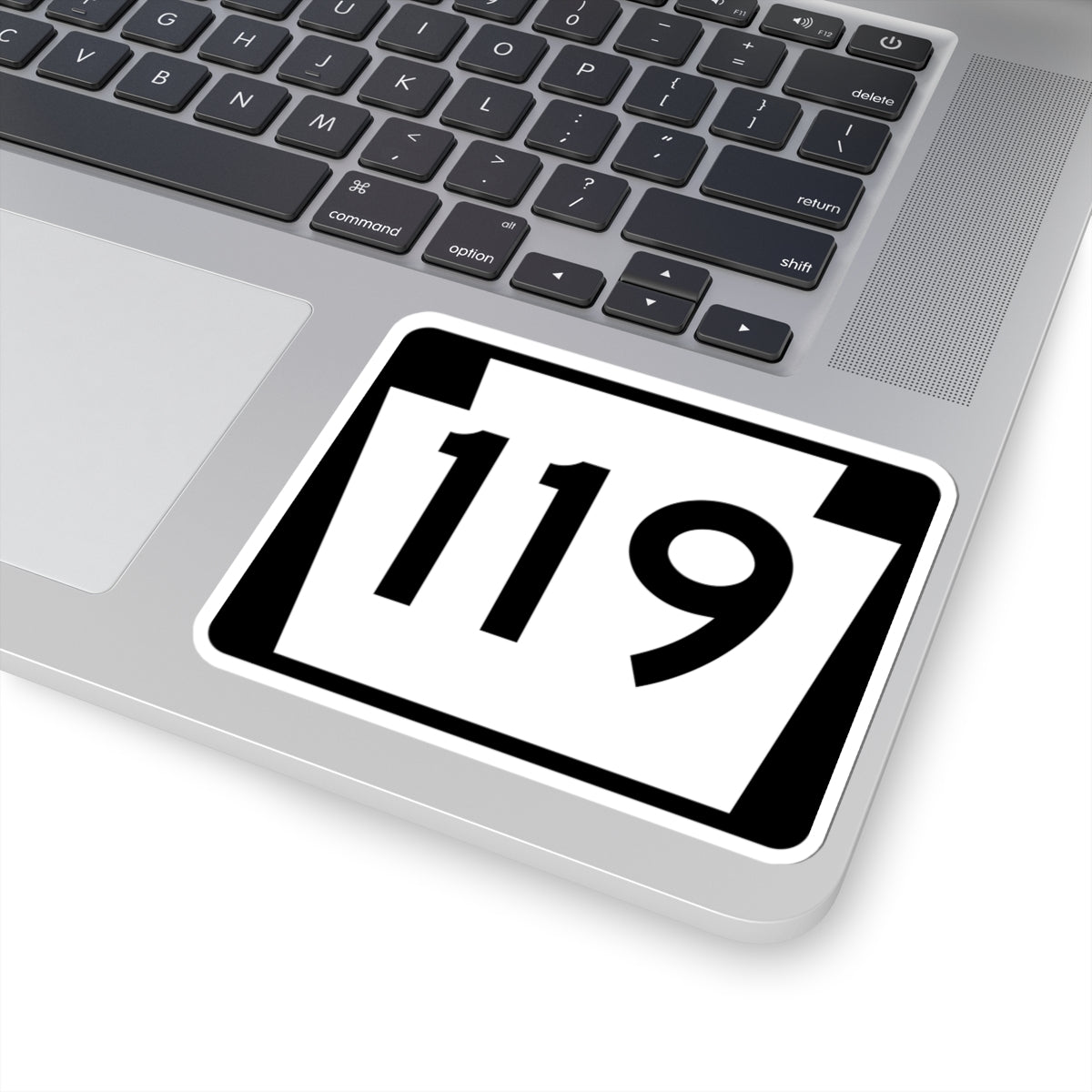 PA-119 (Pennsylvania) (Road Sign) STICKER Vinyl Kiss-Cut Decal