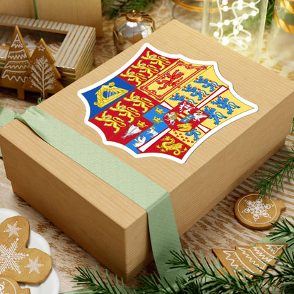 Arms of Alexandra of Denmark (Denmark) (Coat of Arms) STICKER Vinyl Kiss-Cut Decal