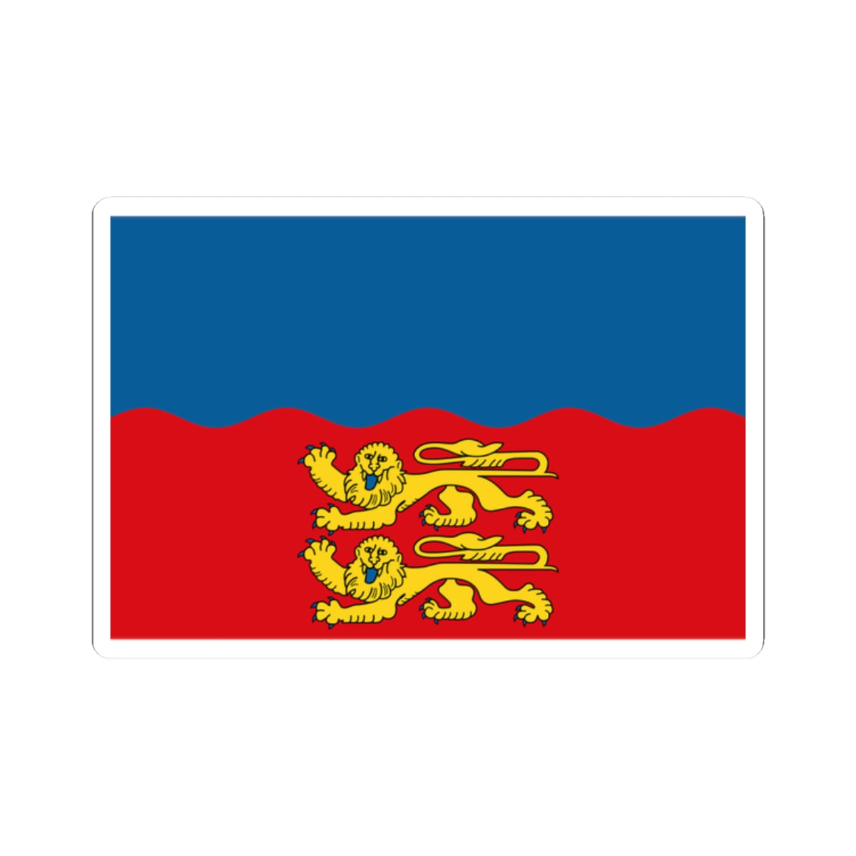Flag of Calvados (France) STICKER Vinyl Kiss-Cut Decal