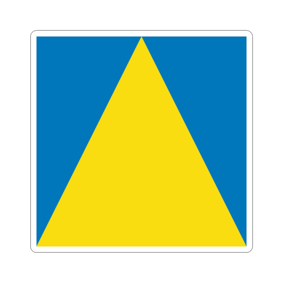 Flag of Novyi Rozdil (Ukraine) STICKER Vinyl Kiss-Cut Decal