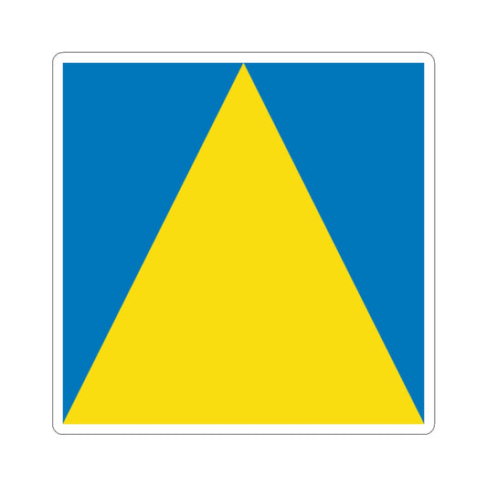 Flag of Novyi Rozdil (Ukraine) STICKER Vinyl Kiss-Cut Decal