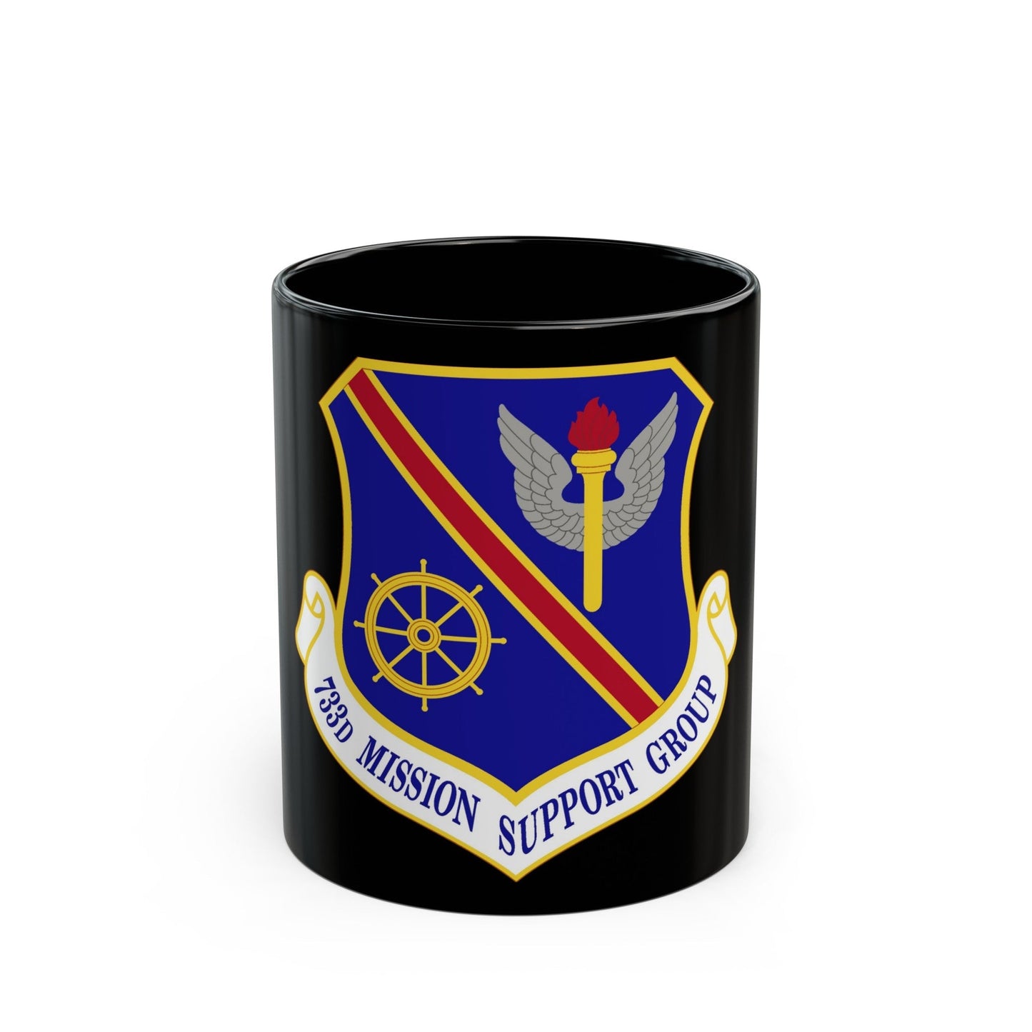 733d Mission Support Group (U.S. Air Force) Black Coffee Mug-11oz-The Sticker Space