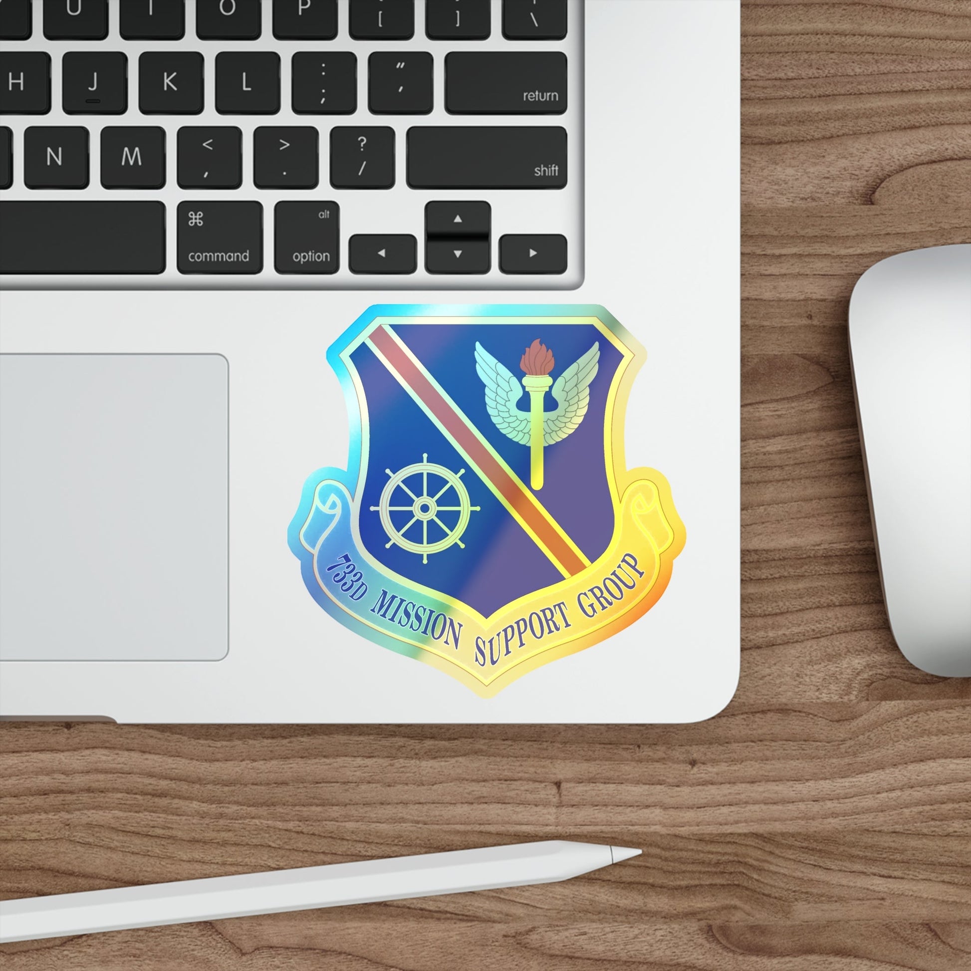 733d Mission Support Group (U.S. Air Force) Holographic STICKER Die-Cut Vinyl Decal-The Sticker Space