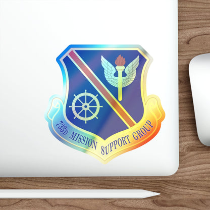 733d Mission Support Group (U.S. Air Force) Holographic STICKER Die-Cut Vinyl Decal-The Sticker Space