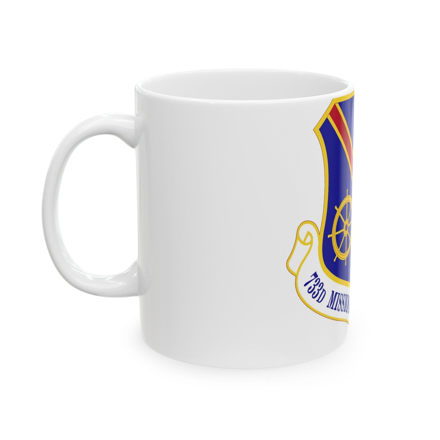 733d Mission Support Group (U.S. Air Force) White Coffee Mug-The Sticker Space