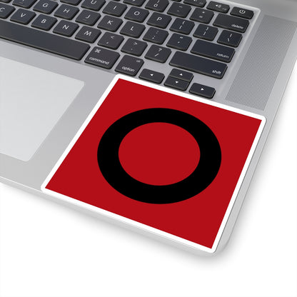 CHE Bezirk March Flag (Switzerland) STICKER Vinyl Kiss-Cut Decal