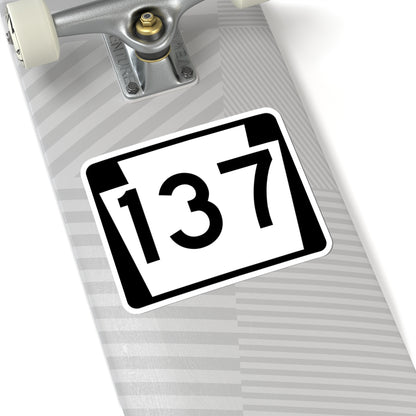 PA-137 (Pennsylvania) (Road Sign) STICKER Vinyl Kiss-Cut Decal