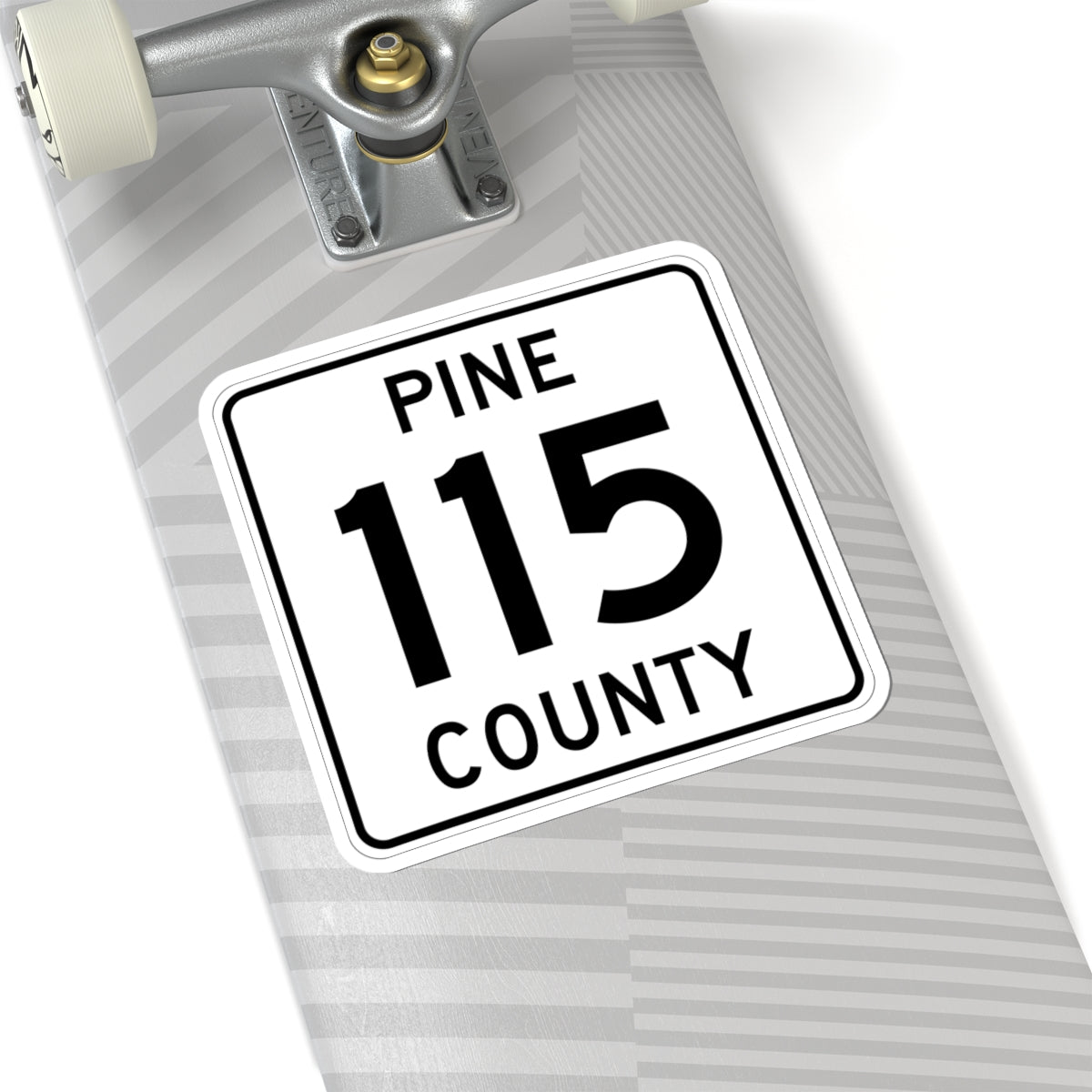 Pine County Route 115 MN (Minnesota) (Road Sign) STICKER Vinyl Kiss-Cut Decal