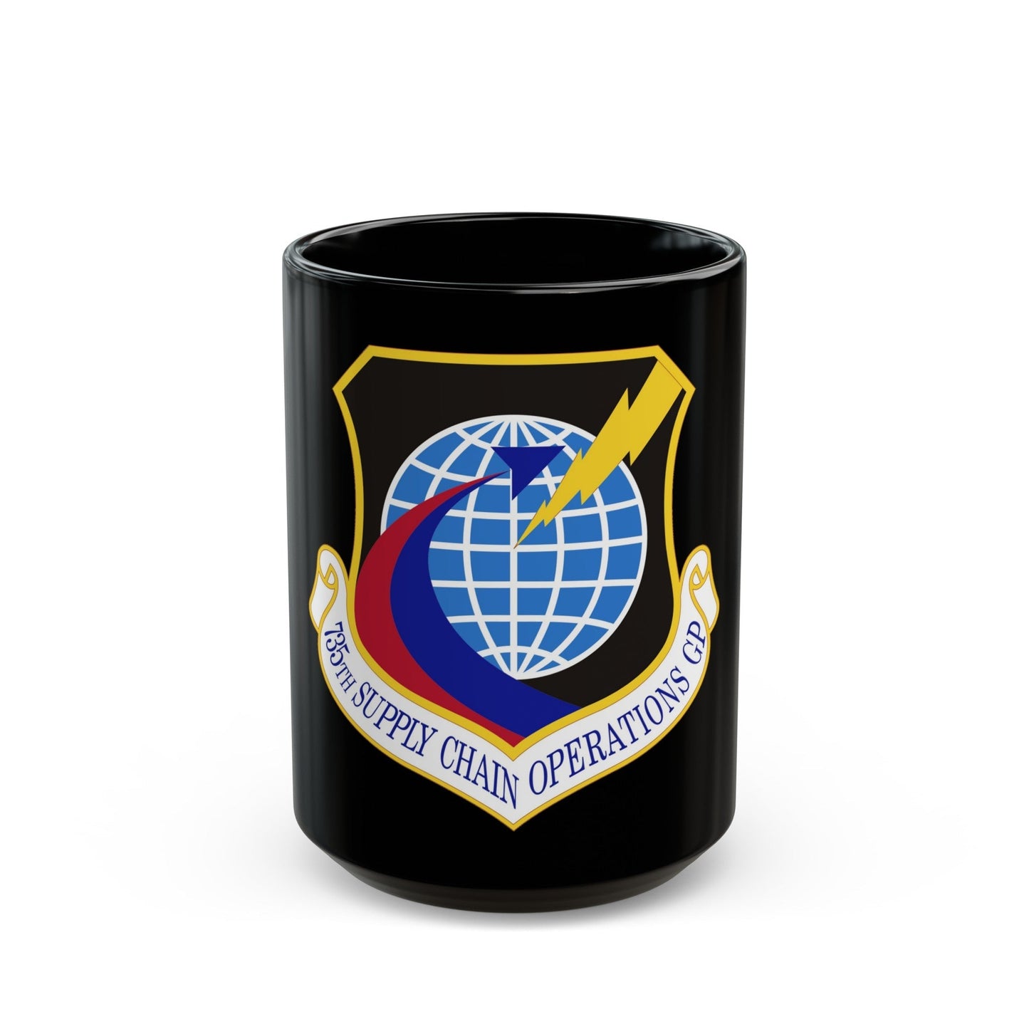 735th Supply Chain Operations Group (U.S. Air Force) Black Coffee Mug-15oz-The Sticker Space