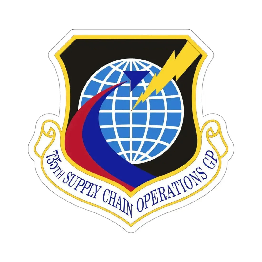 735th Supply Chain Operations Group (U.S. Air Force) STICKER Vinyl Die-Cut Decal - The Sticker Space