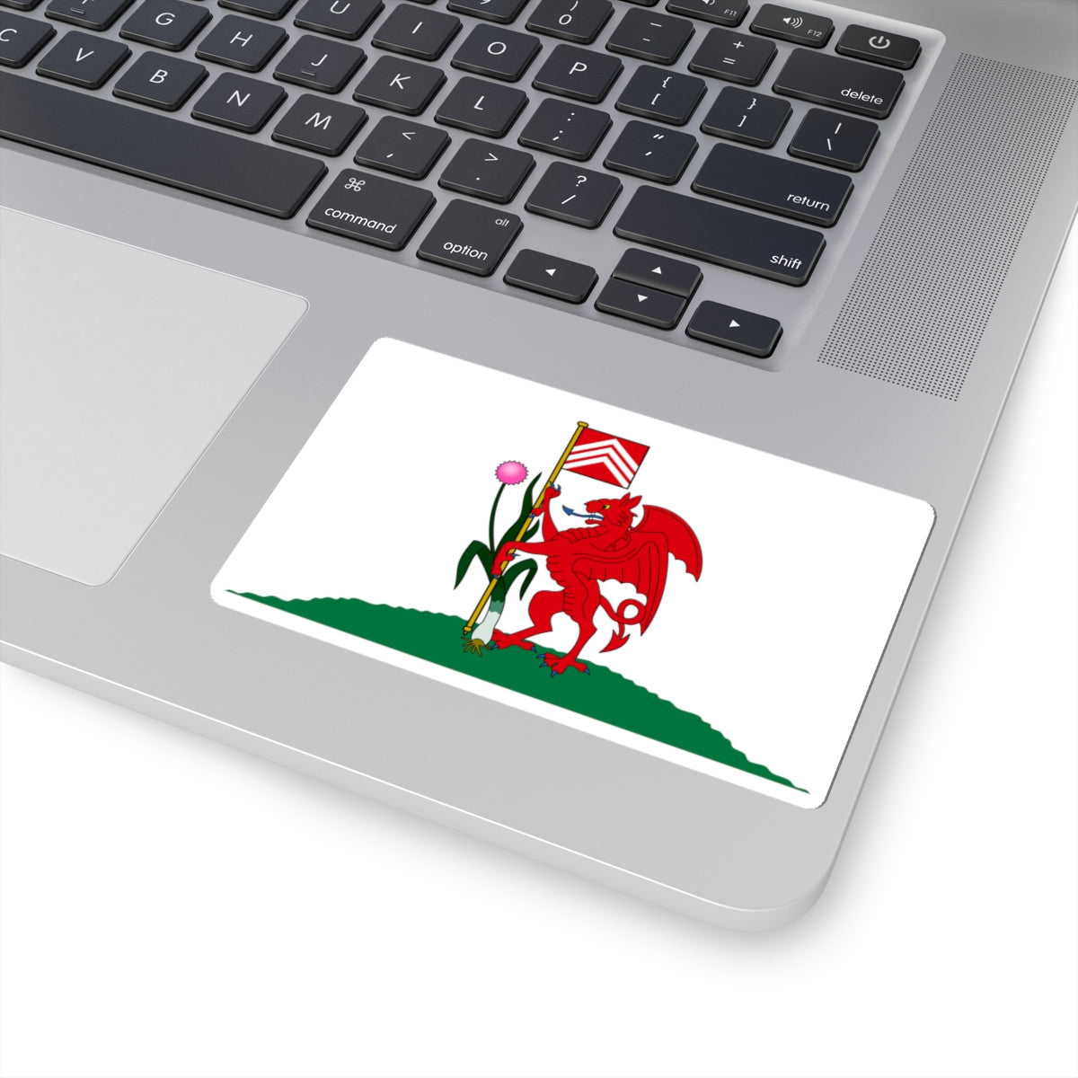 Flag of Cardiff (United Kingdom) STICKER Vinyl Kiss-Cut Decal