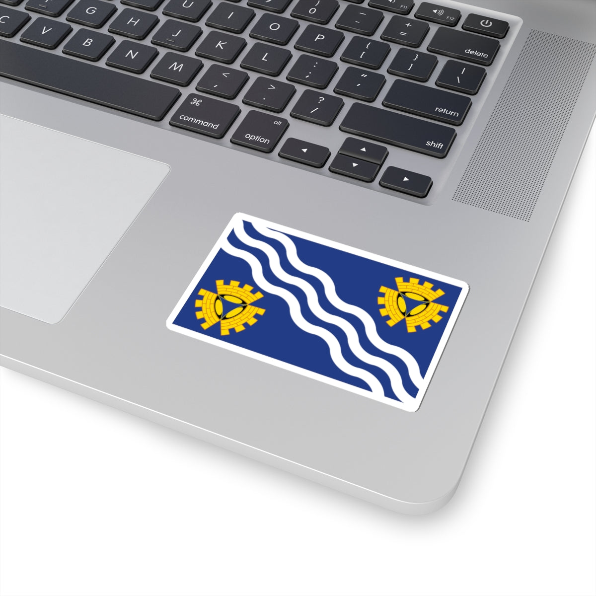 County Flag of Merseyside (England) STICKER Vinyl Kiss-Cut Decal