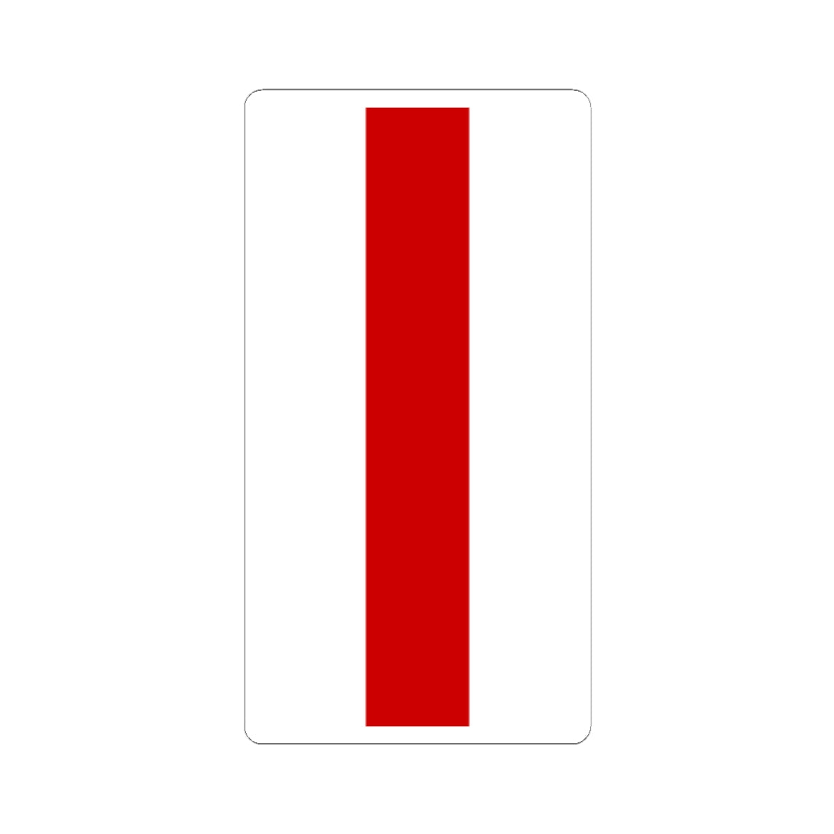 Flag of Belarus 1918 1991-1995 vertical (Belarus) STICKER Vinyl Kiss-Cut Decal