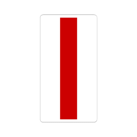 Flag of Belarus 1918 1991-1995 vertical (Belarus) STICKER Vinyl Kiss-Cut Decal