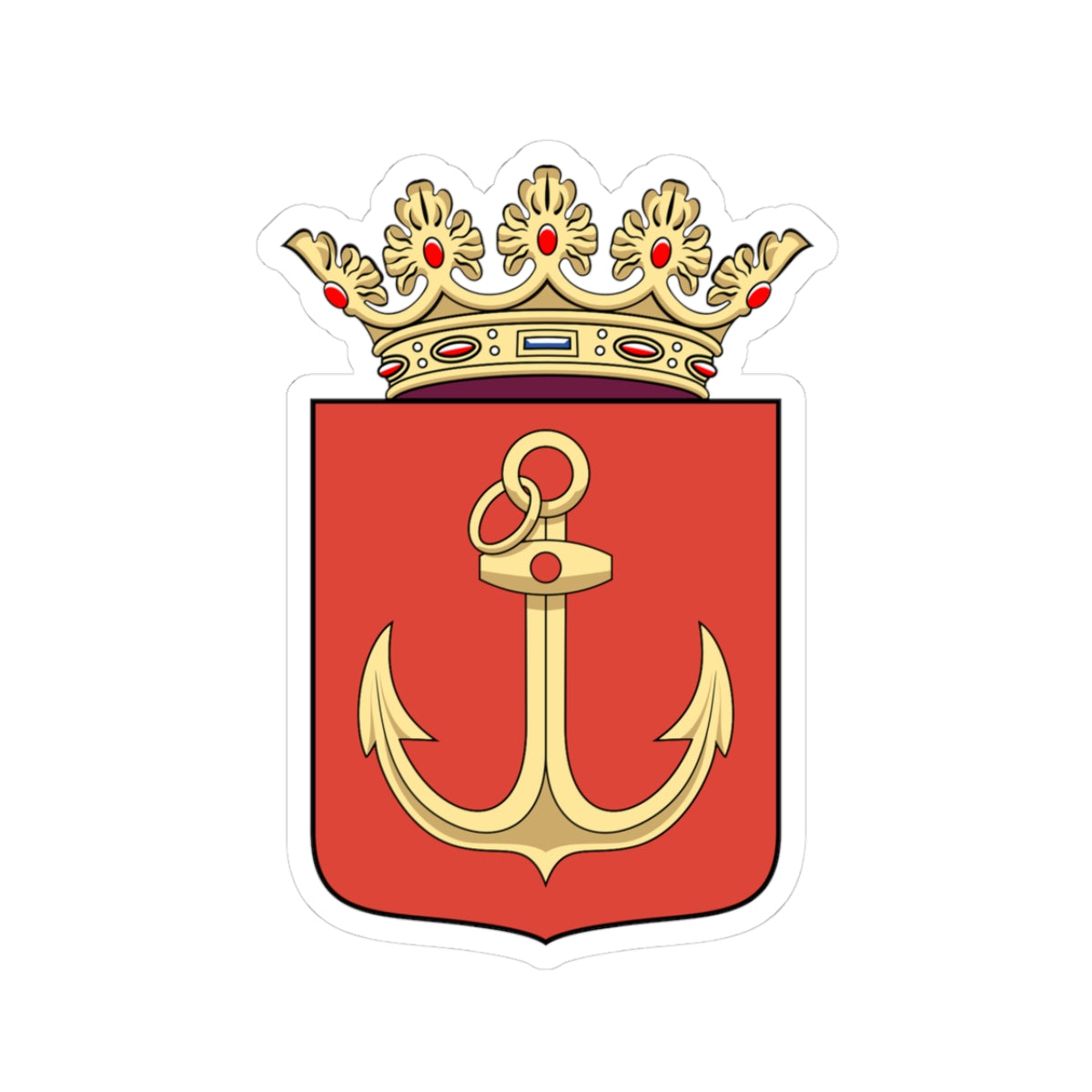 Coa Hungary Town Budapest 4th (Hungary) (Coat of Arms) STICKER Vinyl Kiss-Cut Decal