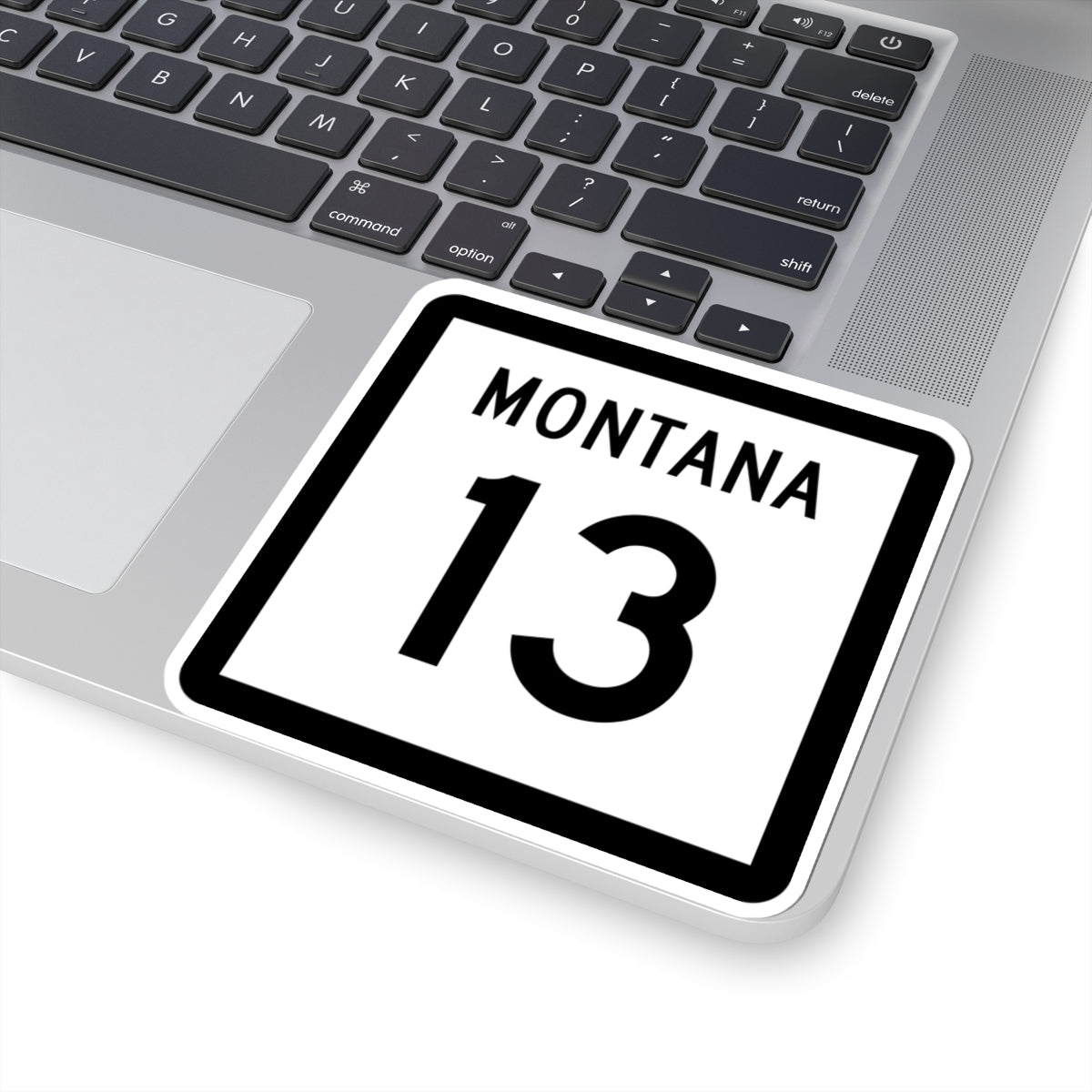 MT-13 (Montana) (Road Sign) STICKER Vinyl Kiss-Cut Decal