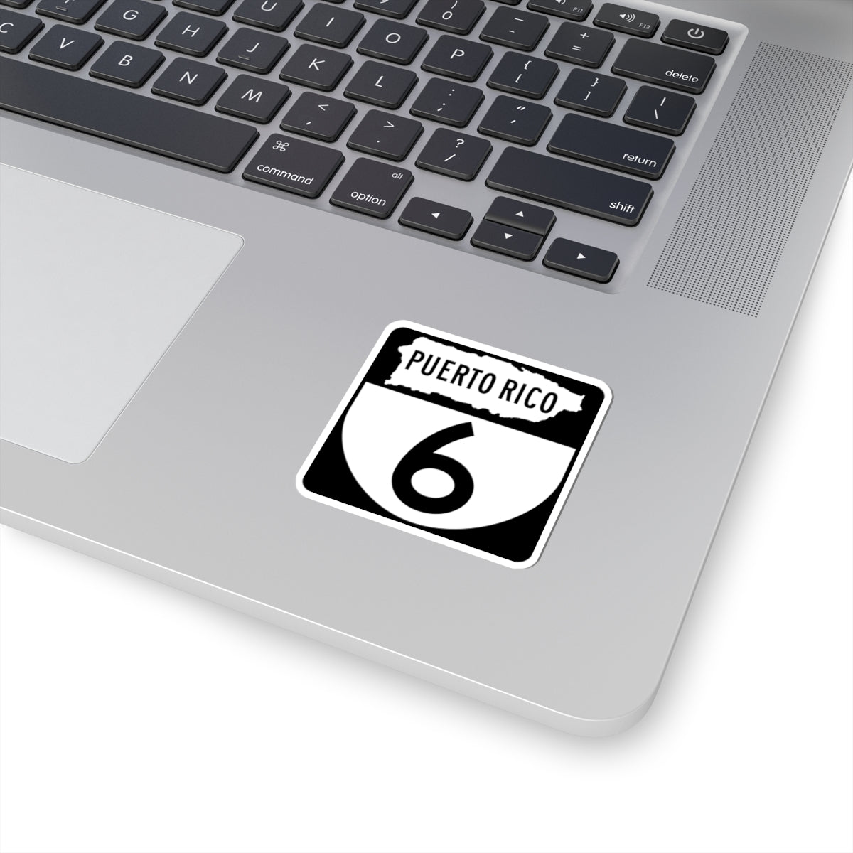 PR old 6 (Puerto Rico) (Road Sign) STICKER Vinyl Kiss-Cut Decal