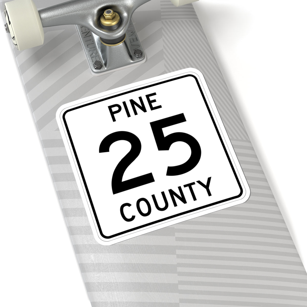 Pine County Route 25 MN (Minnesota) (Road Sign) STICKER Vinyl Kiss-Cut Decal
