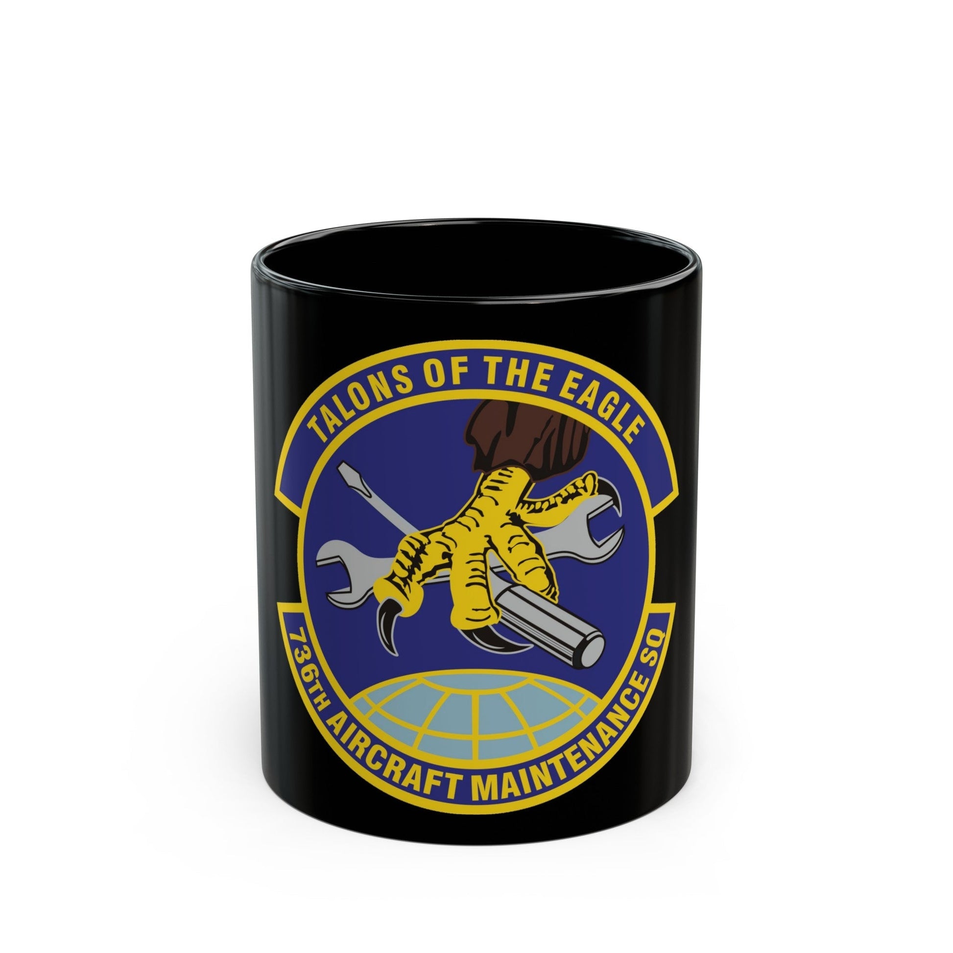 736th Aircraft Maintenance Squadron (U.S. Air Force) Black Coffee Mug-11oz-The Sticker Space