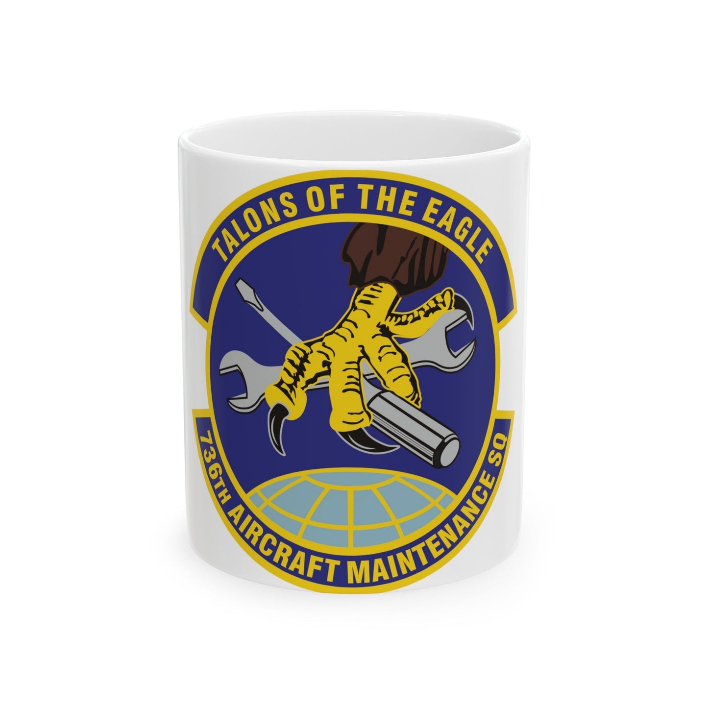 736th Aircraft Maintenance Squadron (U.S. Air Force) White Coffee Mug-11oz-The Sticker Space