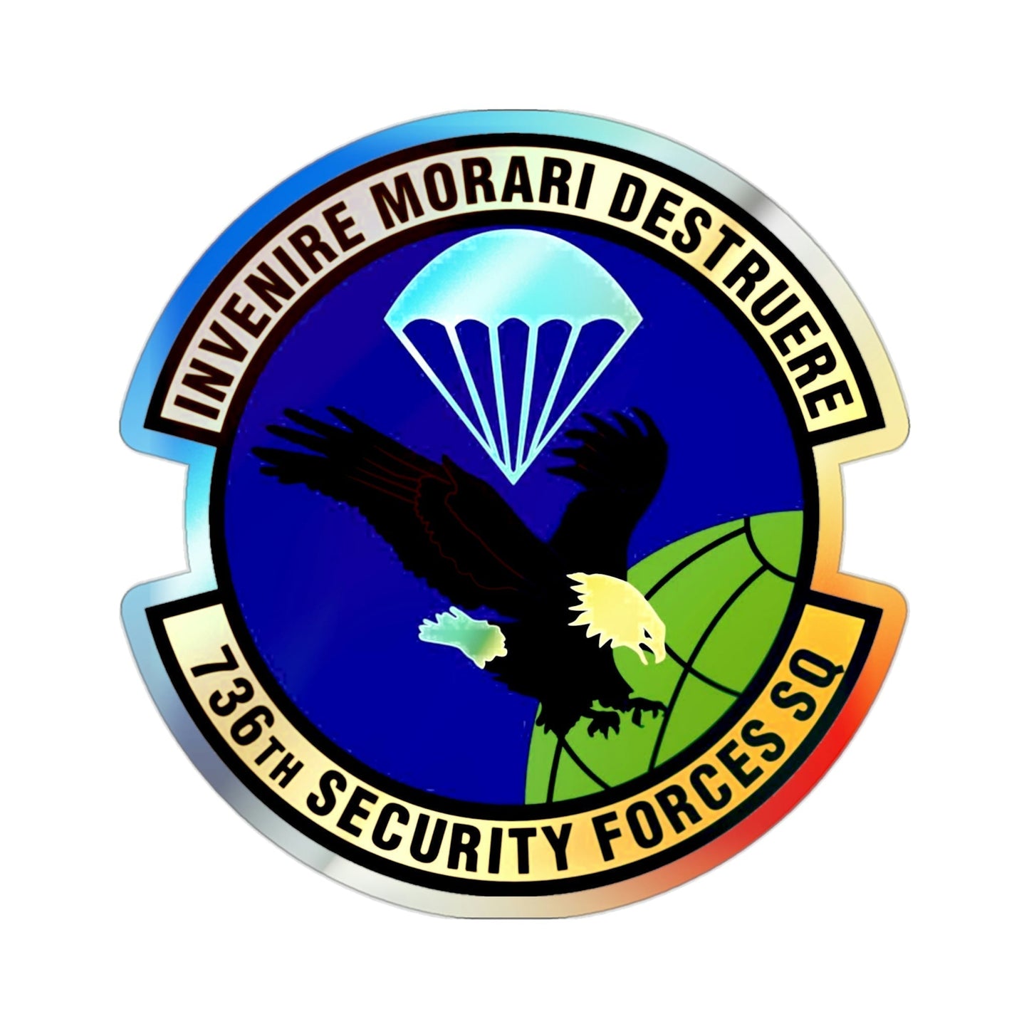 736th Security Forces Squadron (U.S. Air Force) Holographic STICKER Die-Cut Vinyl Decal-2 Inch-The Sticker Space