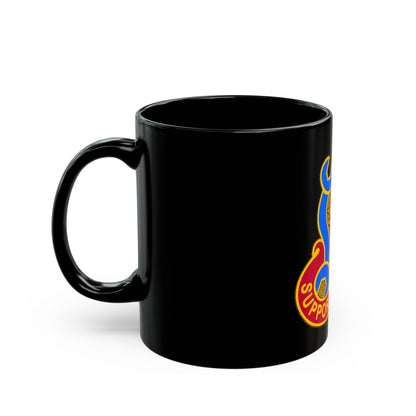 737 Maintenance Battalion (U.S. Army) Black Coffee Mug-The Sticker Space