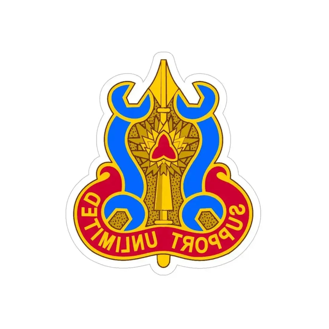 737 Maintenance Battalion (U.S. Army) REVERSE PRINT Transparent Die-Cut STICKER - The Sticker Space