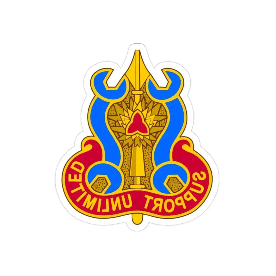 737 Maintenance Battalion (U.S. Army) REVERSE PRINT Transparent Die-Cut STICKER - The Sticker Space