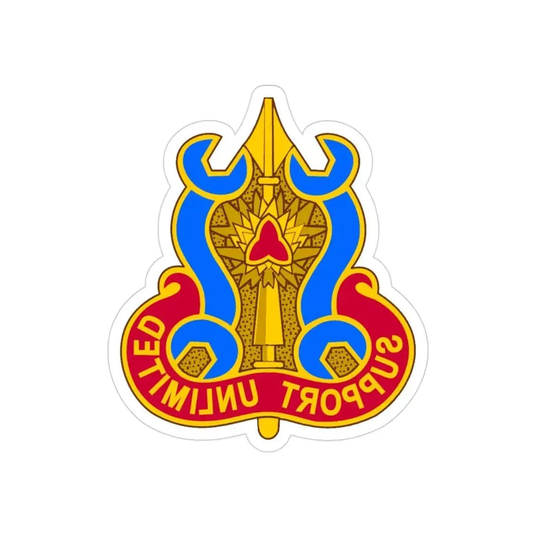 737 Maintenance Battalion (U.S. Army) REVERSE PRINT Transparent Die-Cut STICKER - The Sticker Space