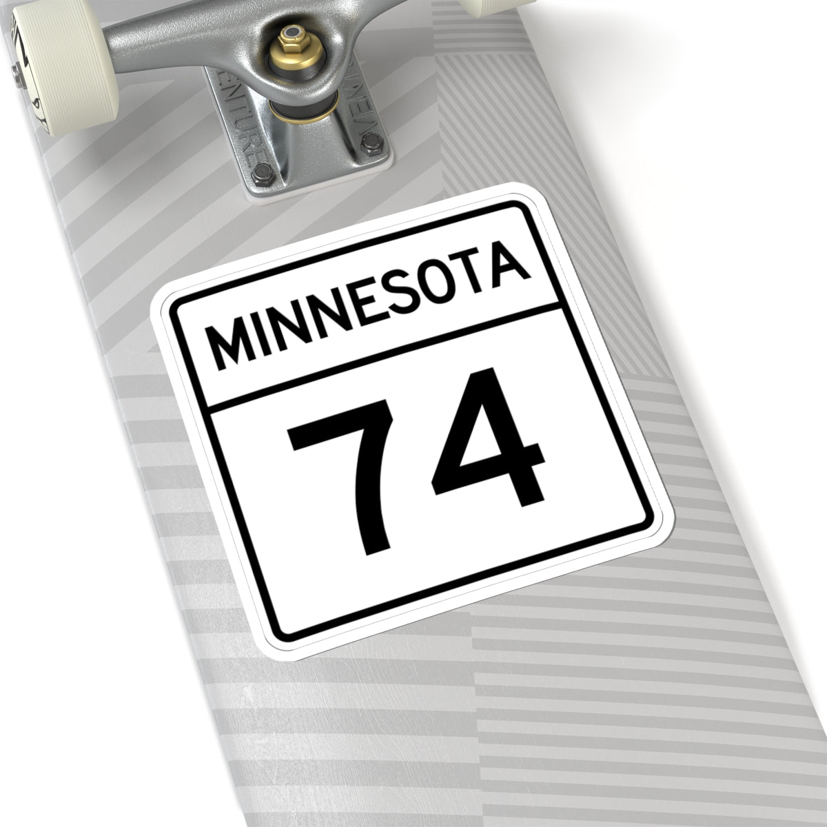 MN-74 1948 (Minnesota) (Road Sign) STICKER Vinyl Kiss-Cut Decal