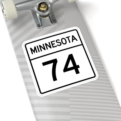 MN-74 1948 (Minnesota) (Road Sign) STICKER Vinyl Kiss-Cut Decal