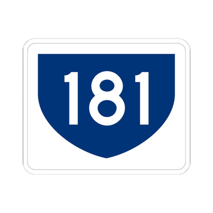 PR primary 181 (Puerto Rico) (Road Sign) STICKER Vinyl Kiss-Cut Decal