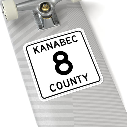 Kanabec County 8 MN (Minnesota) (Road Sign) STICKER Vinyl Kiss-Cut Decal