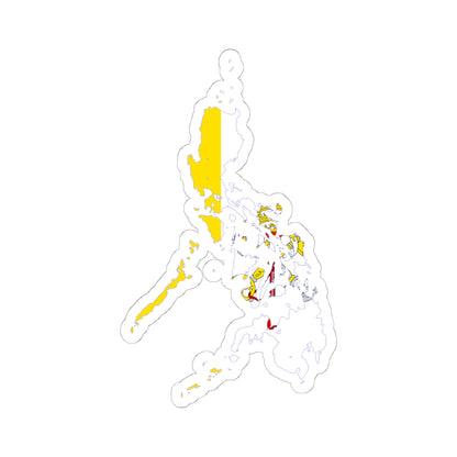 Flag map of Catholic Philippines (Philippines) STICKER Vinyl Kiss-Cut Decal