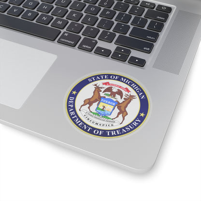 Seal of Michigan Department of Treasury - STICKER Vinyl Kiss-Cut Decal