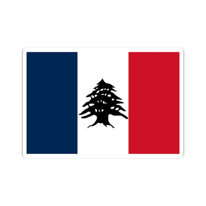 Flag of Lebanon during French Mandate 1920-1943 2 (Lebanon) STICKER Vinyl Kiss-Cut Decal