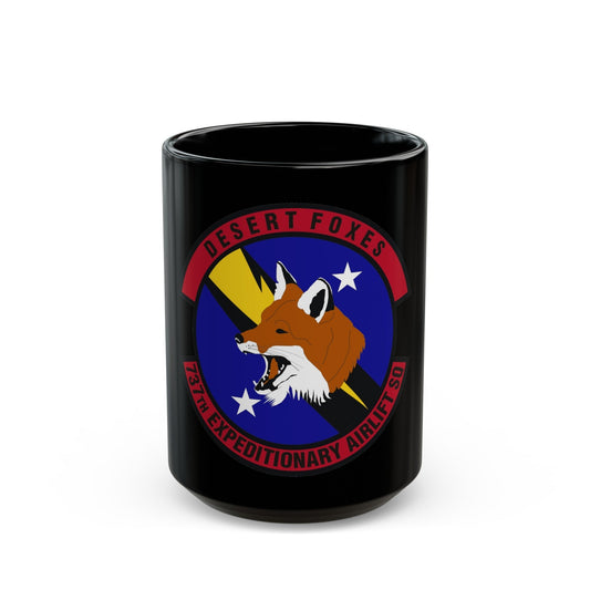 737th Expeditionary Airlift Squadron (U.S. Air Force) Black Coffee Mug-15oz-The Sticker Space