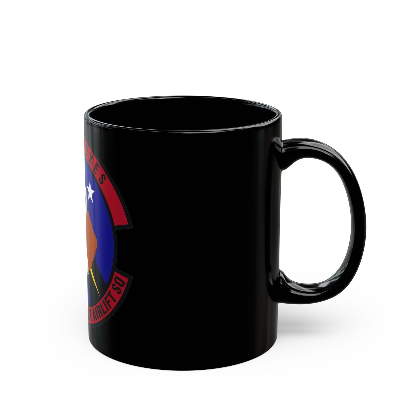 737th Expeditionary Airlift Squadron (U.S. Air Force) Black Coffee Mug-The Sticker Space