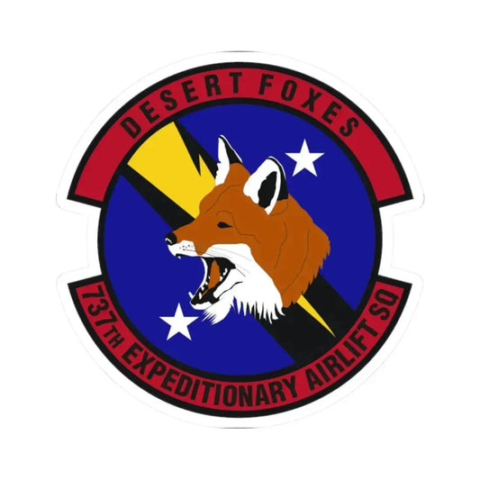 737th Expeditionary Airlift Squadron (U.S. Air Force) STICKER Vinyl Kiss-Cut Decal 2 Inch White - The Sticker Space