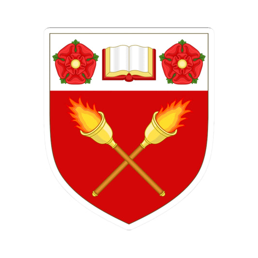 Arms of Harris Manchester College (England) (Coat of Arms) STICKER Vinyl Kiss-Cut Decal