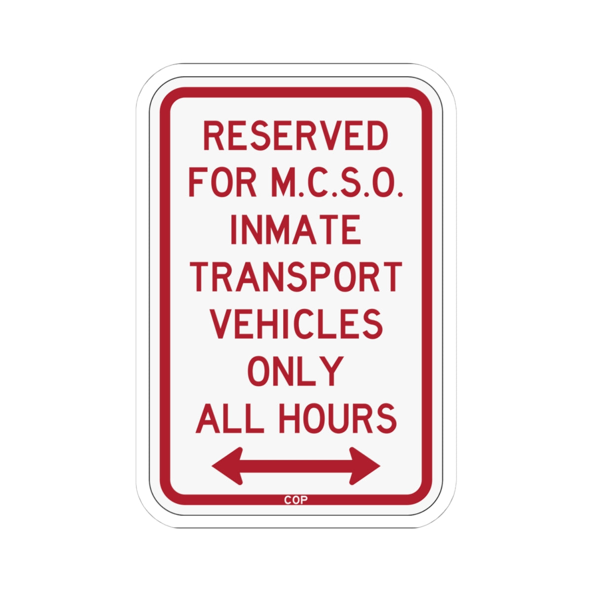 PBOT Road sign P4135D (Oregon) (Road Sign) STICKER Vinyl Kiss-Cut Decal
