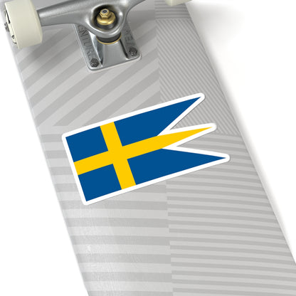 Naval Ensign of Sweden (Sweden) STICKER Vinyl Kiss-Cut Decal